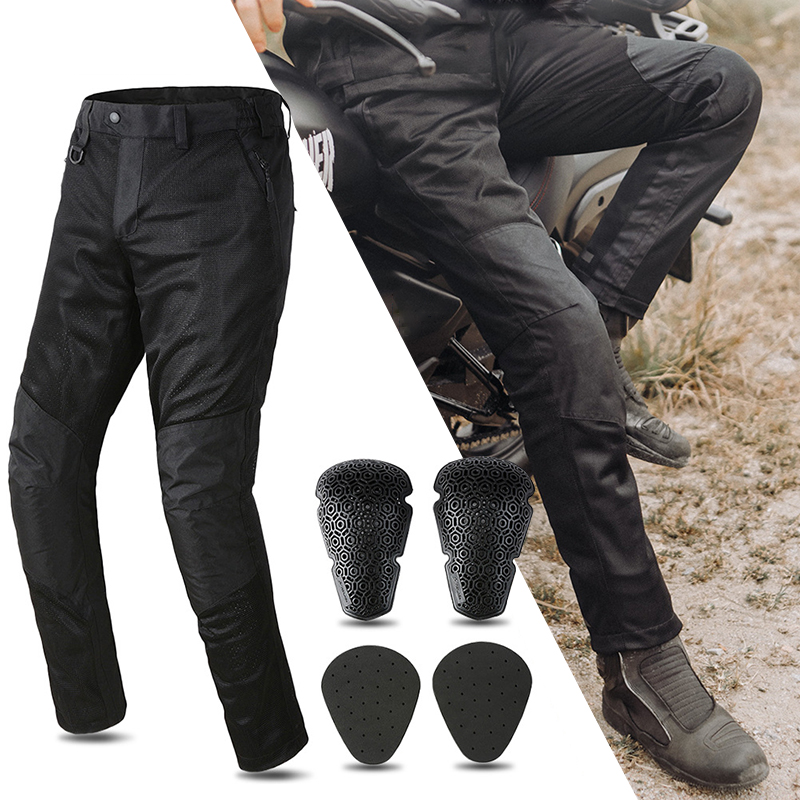 Cycling Commuter Trousers - الصيف شبكة دراجة نارية السراويل الرجال