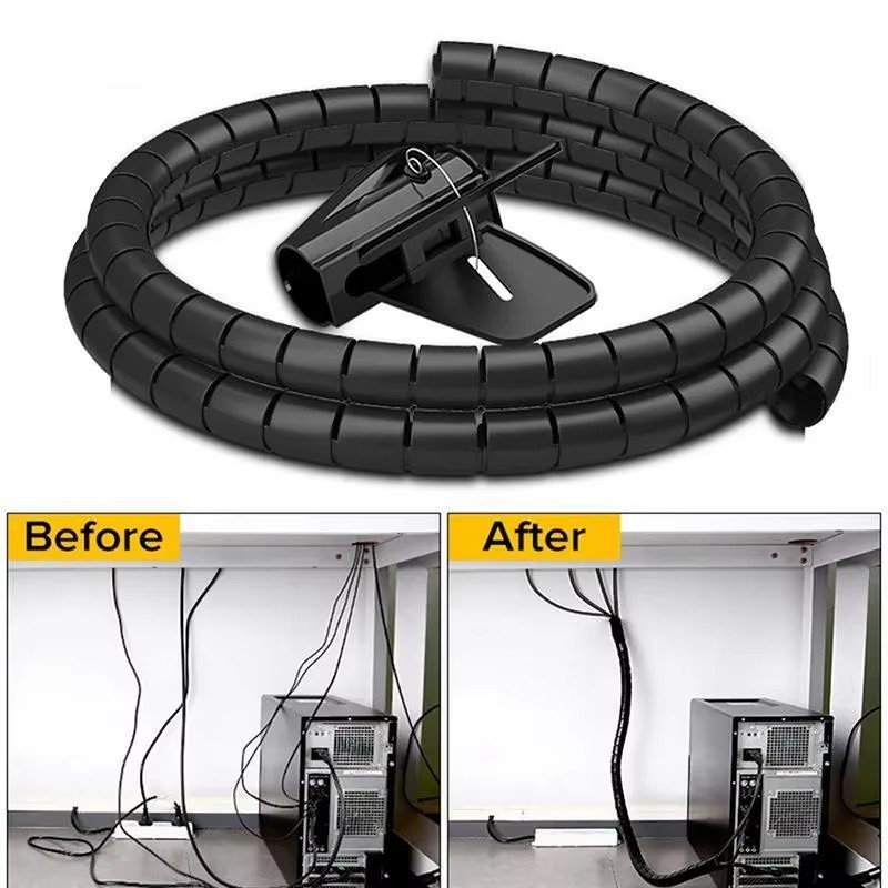 Cable Lock Flexible - 2 متر/1 متر أسود سلك كابل