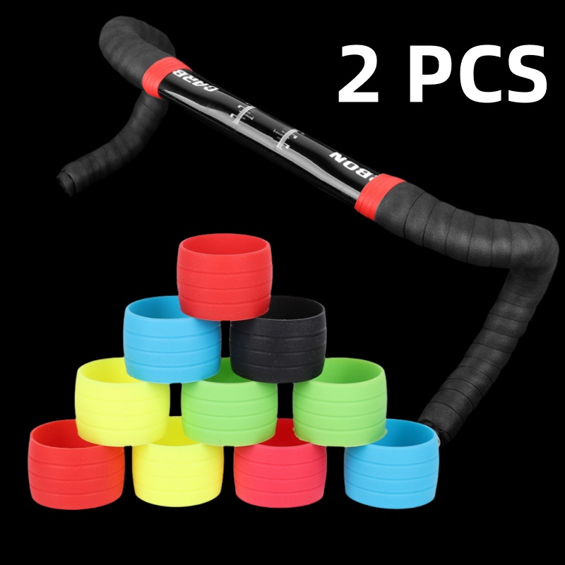 Bell Handlebar Ring - 2 قطعة سيليكون مكافحة تخطي دراجة