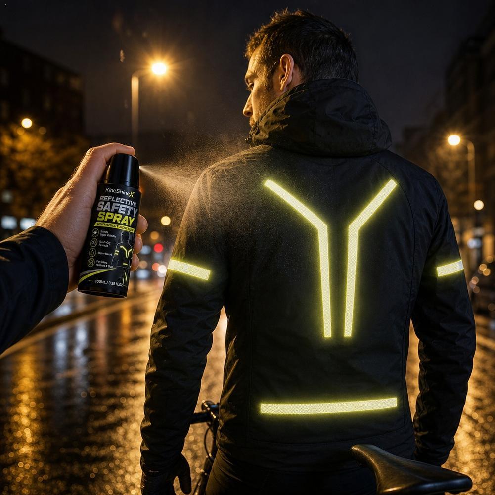 Cycling Commute Clothes - بخاخ أمان عاكس للضوء ليلاً، طلاء