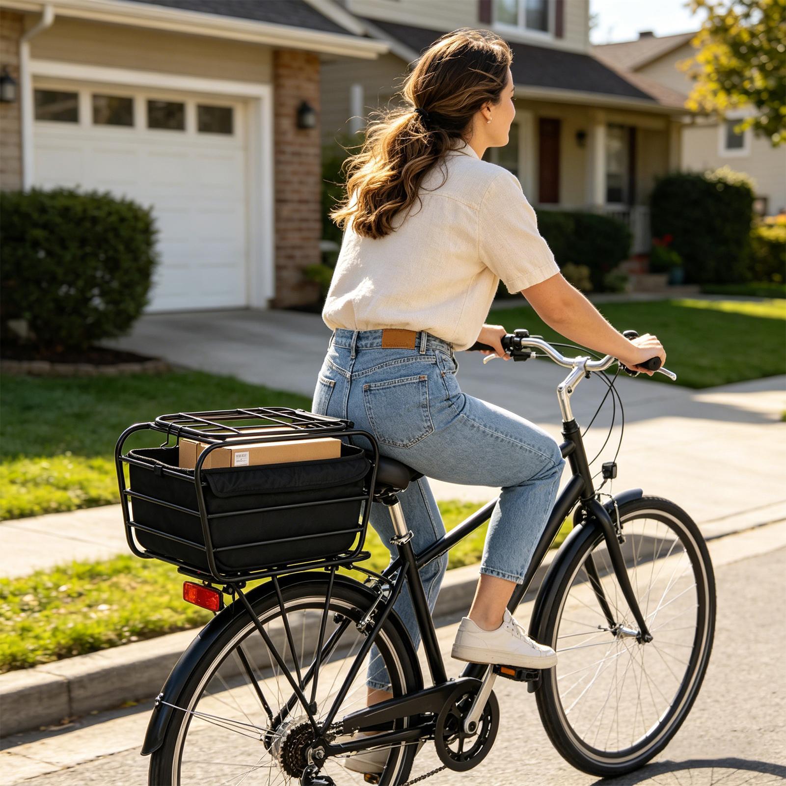 سلة دراجة كبيرة الحجم وعالية ا - مراجعة Cycling For Commute وسعره