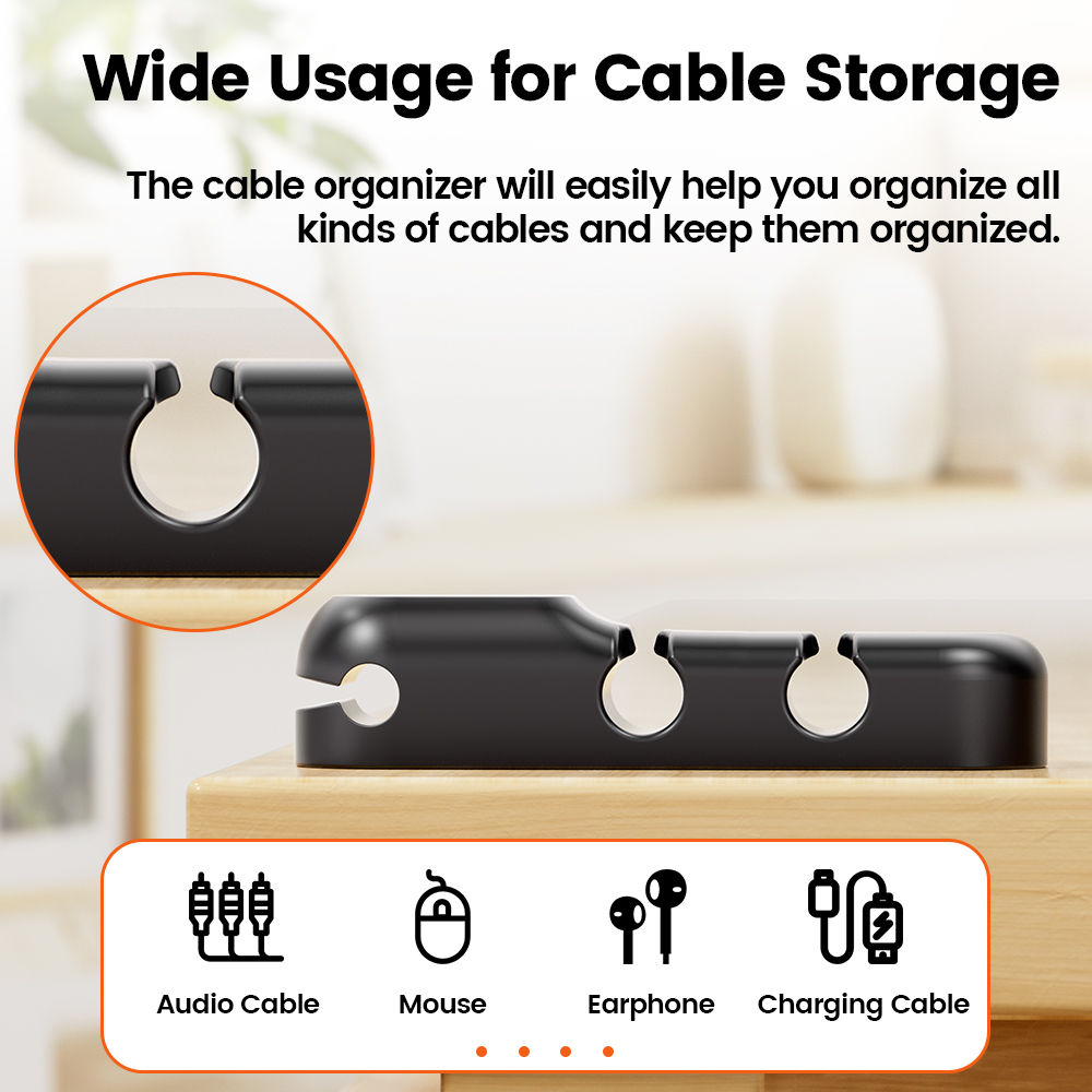 Toocki منظم الكابلات 3 5 7 حفر - مراجعة Cable Lock Flexible وسعره