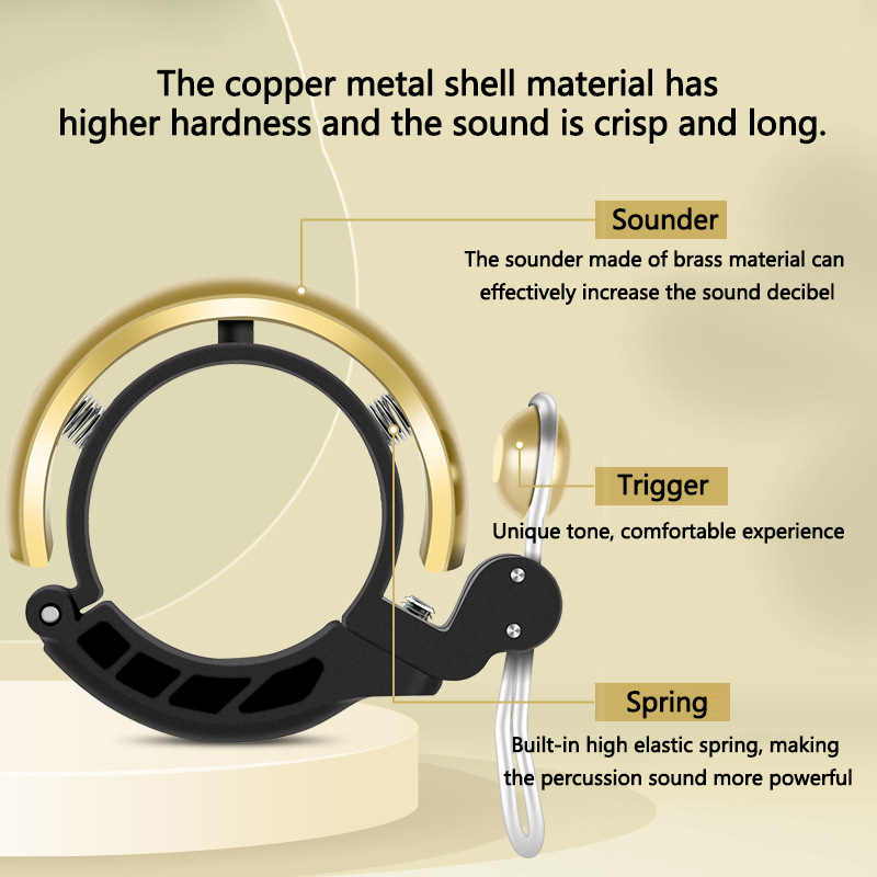 جرس دراجة للبالغين والأطفال -  - مراجعة Bell Handlebar Ring وسعره