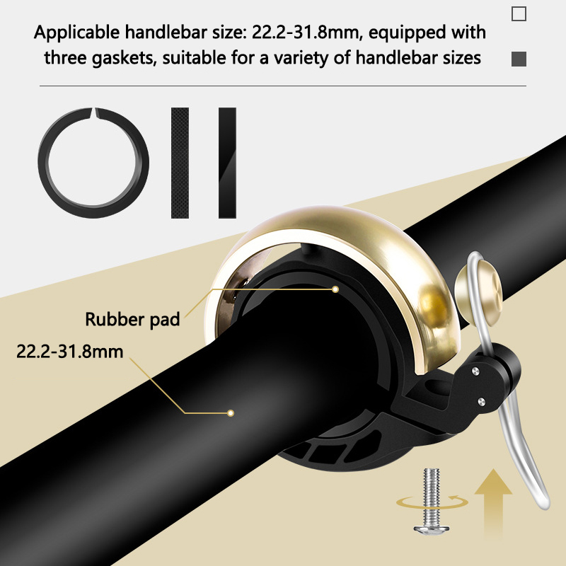 جرس دراجة للبالغين والأطفال -  - مراجعة Bell Handlebar Ring وسعره