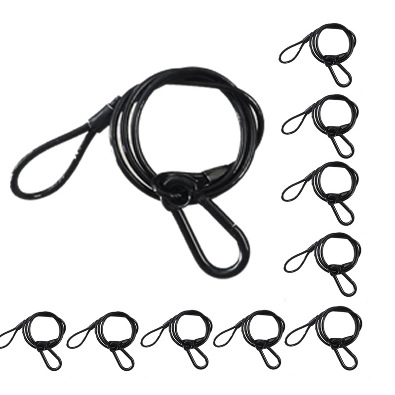 10 قطعة/الوحدة الأسود 3 مللي م - مراجعة Cable Lock Flexible وسعره