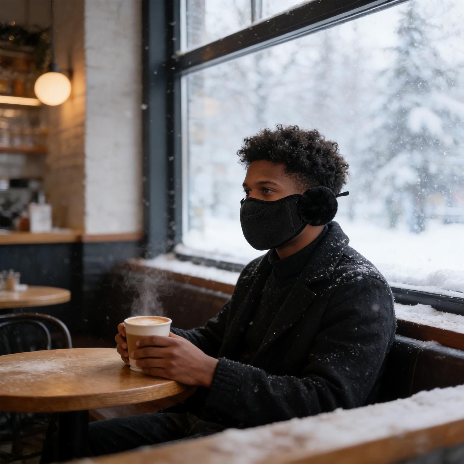 غطاء فم الوجه مقاوم للرياح، در - مراجعة Winter Cycling Commute وسعره
