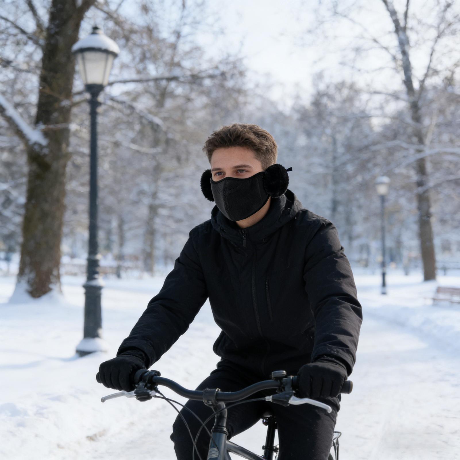 غطاء فم الوجه مقاوم للرياح، در - مراجعة Winter Cycling Commute وسعره