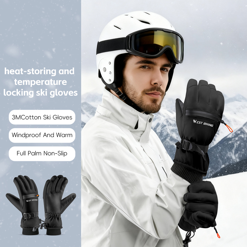 قفازات تزلج قطنية من WEST BIKI - مراجعة Winter Cycling Commute Gear وسعره