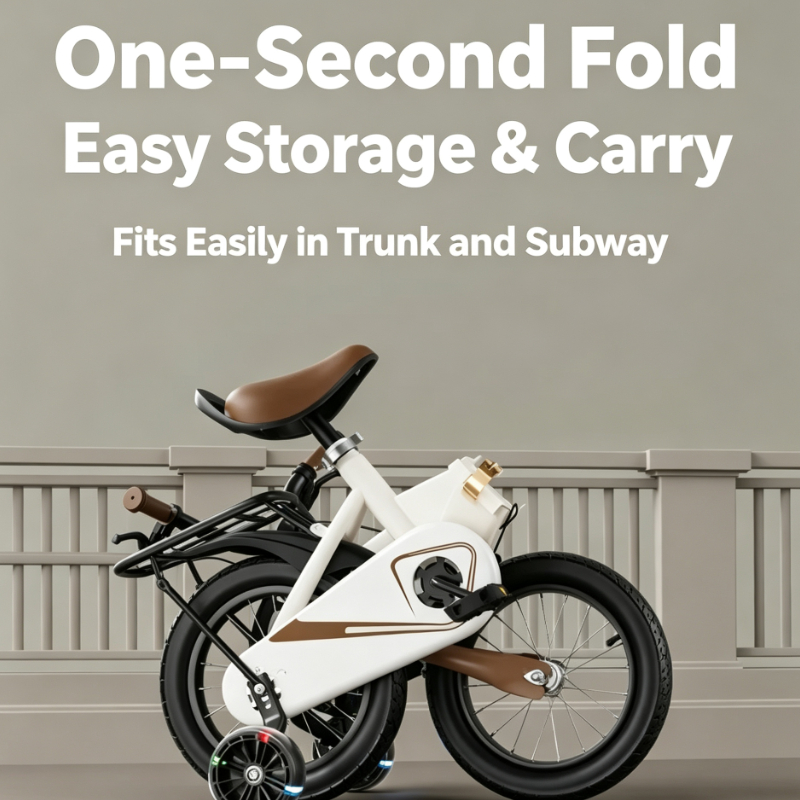 دراجة قابلة للطي مع عجلات تدري - مراجعة Commuting By Bike وسعره